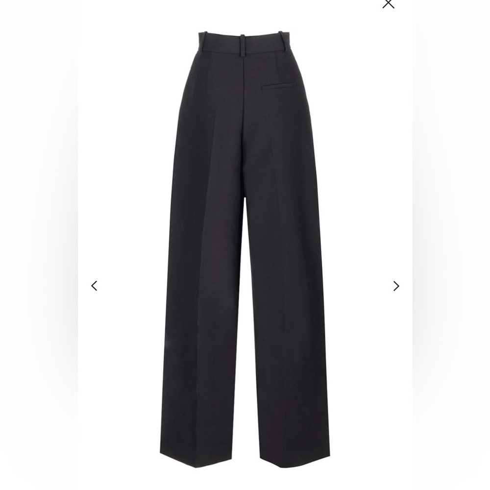 KHAITE Black Wide Leg Pants RUNS SMALL - Picture 5 of 11